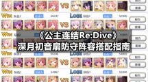 《公主连结Re:Dive》深月初音扇防守阵容搭配指南