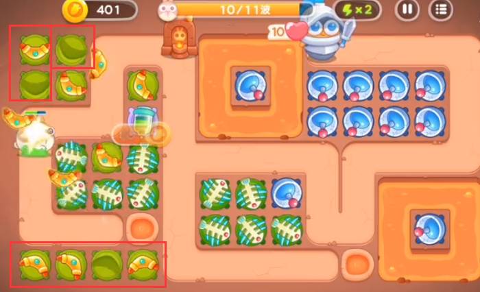 《保卫萝卜4》饿龙传说40关攻略