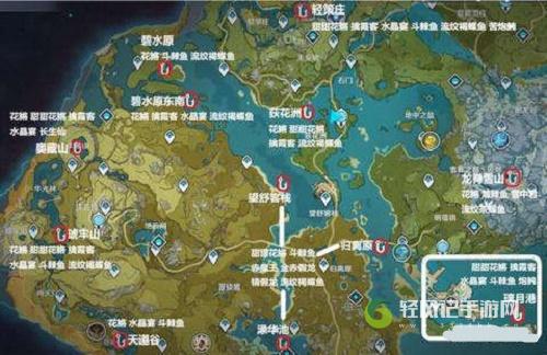 原神钓鱼地点分布图位置大全2022最新
