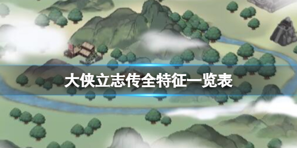 大侠立志传特征选什么