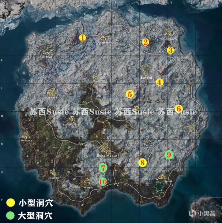 《绝地求生》维寒迪北极熊洞穴位置汇总