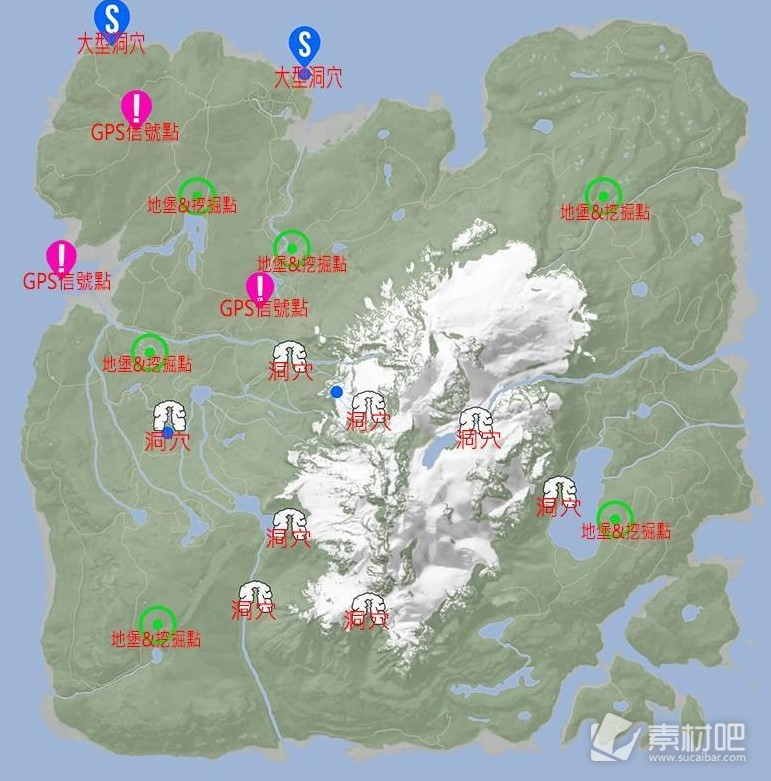 《森林之子》重要地点和物品标注地图详解