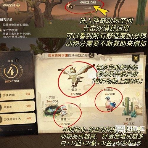 哈利波特魔法觉醒沙漠舒适度提升策略