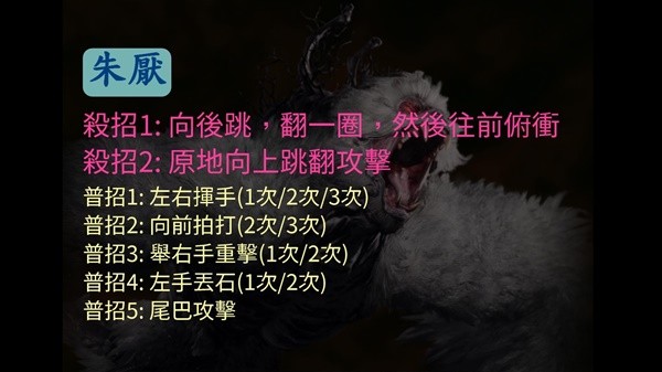 《卧龙苍天陨落》朱厌招式解析与打法心得