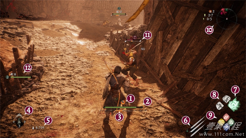 卧龙苍天陨落UI界面的各种要素代表什么方法