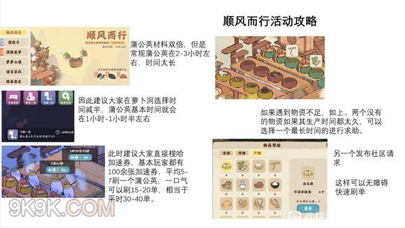 桃源深处有人家顺风而行活动攻略