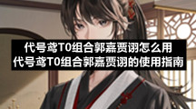 代号鸢T0组合郭嘉贾诩怎么用代号鸢T0组合郭嘉贾诩的使用指南