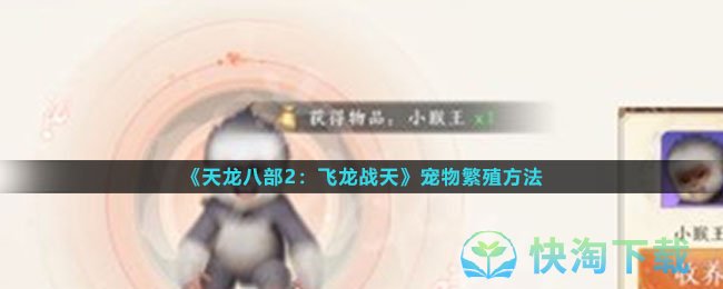 《天龙八部2飞龙战天》宠物繁殖玩法