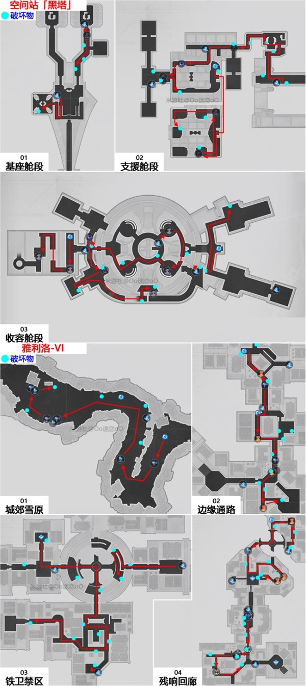 《崩坏星穹铁道》锄地路线攻略 高效刷怪物、破坏物路线分享