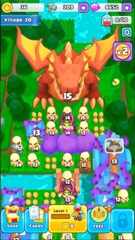 勇敢合并战斗防御免费正版