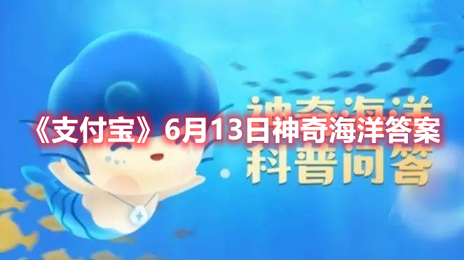 《支付宝》6月13日神奇海洋答案