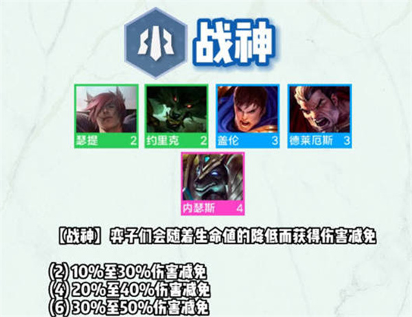 云顶之弈s9战神羁绊介绍