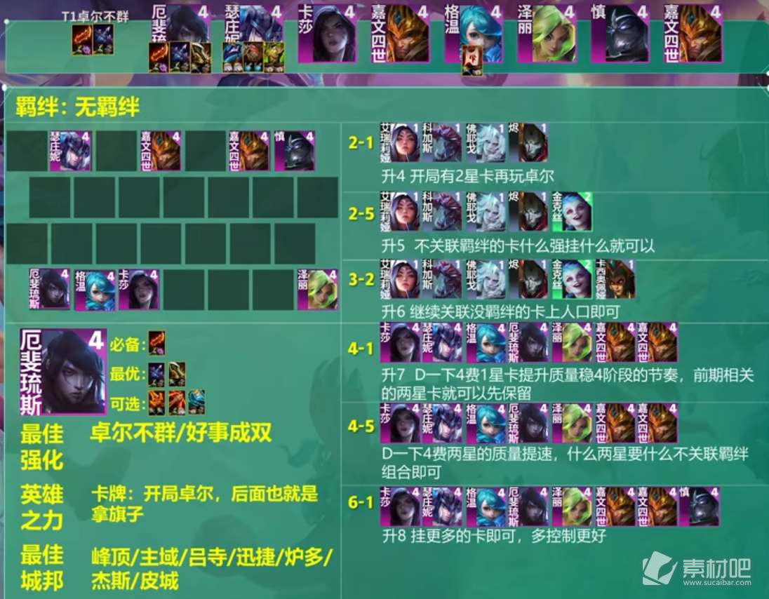 《云顶之弈》s9卓尔不群阵容策略