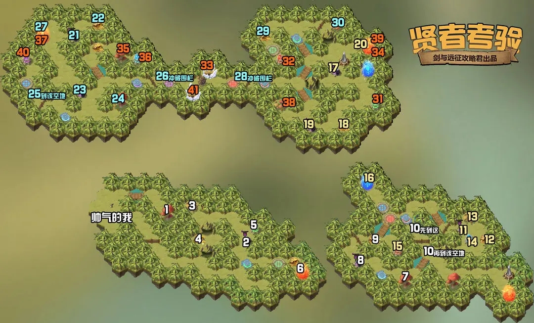 《剑与远征》贤者考验通关路线图
