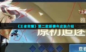 《王者荣耀》第二款新赛年皮肤介绍