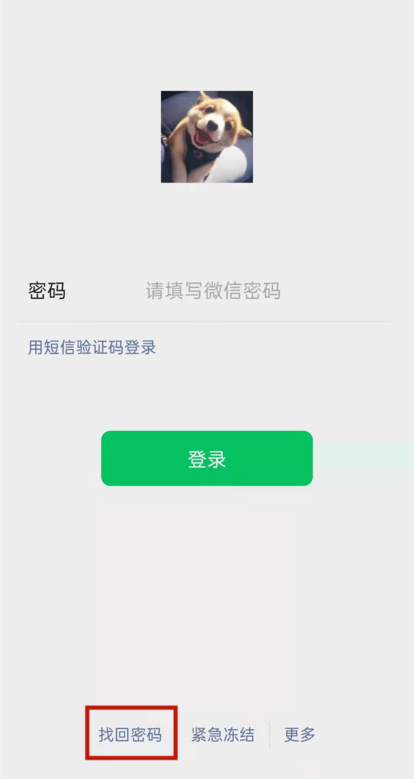 微信密码忘记