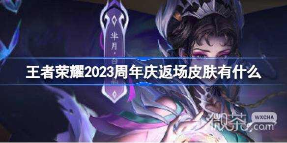 王者荣耀周年庆返场皮肤详情2023