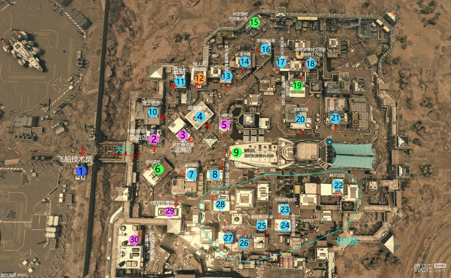 星空阿基拉详细标注地图指南分享