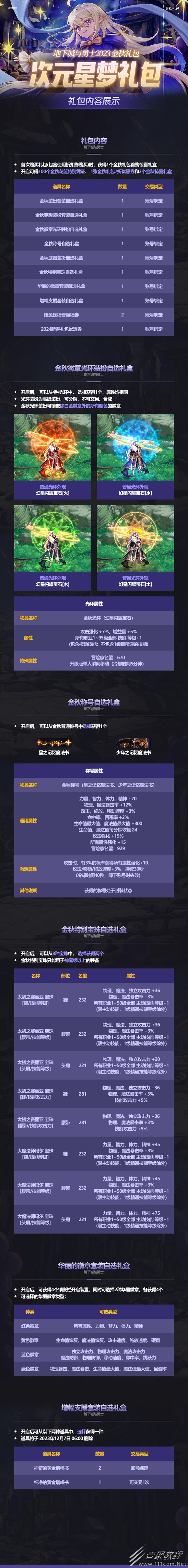 DNF2023国庆套礼包内容是什么