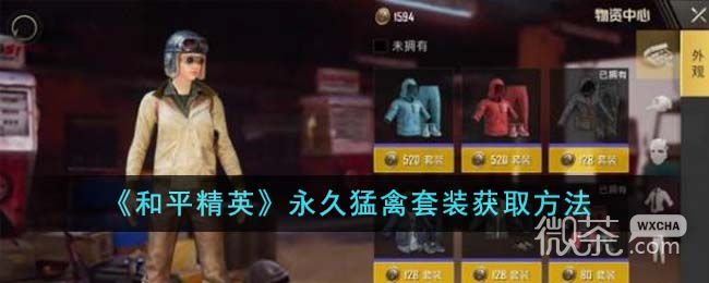 和平精英永久猛禽套装获取攻略分享
