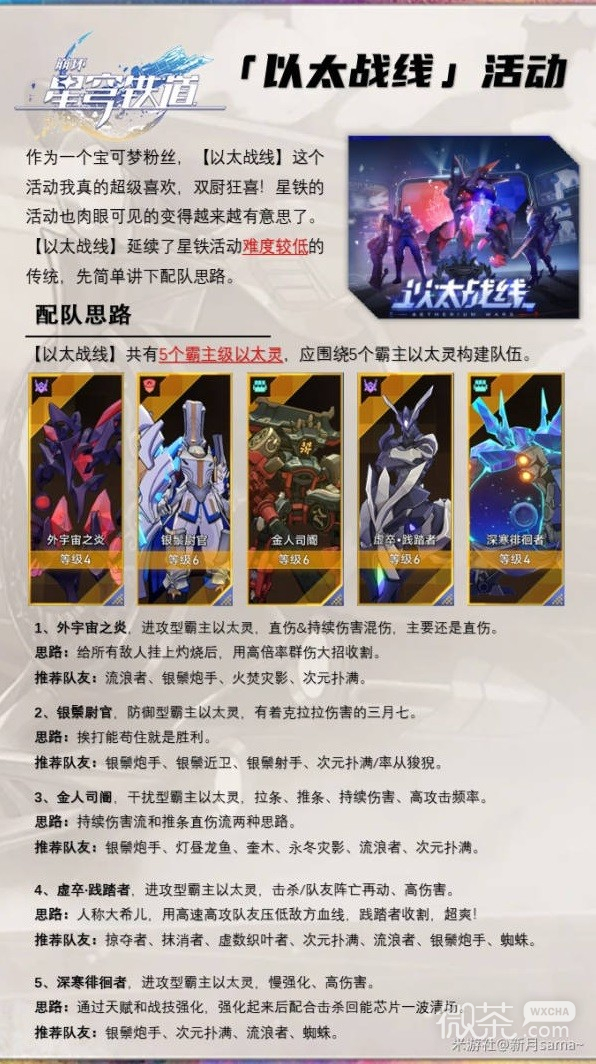 崩坏星穹铁道霸主以太灵配置参考攻略