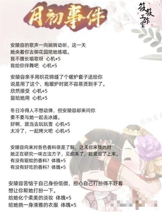 《盛世芳华》安陵容知己攻略详解