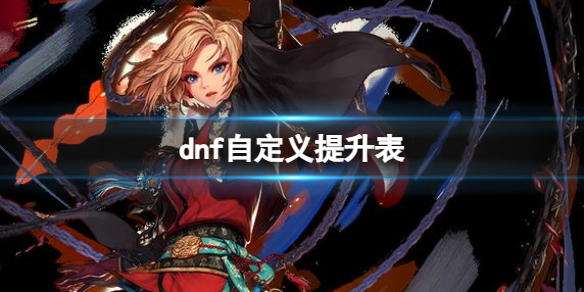 《dnf》自定义提升表分享