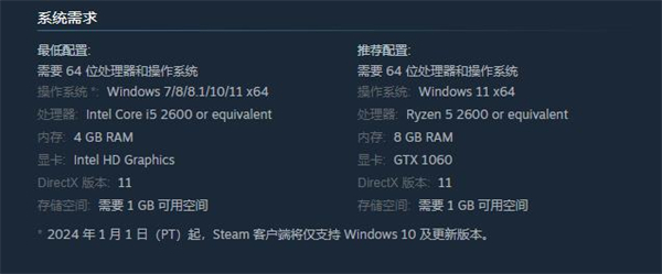 《SOS OPS》配置要求