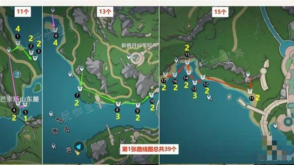 《原神》4.3版本原海异种密集点速刷路线