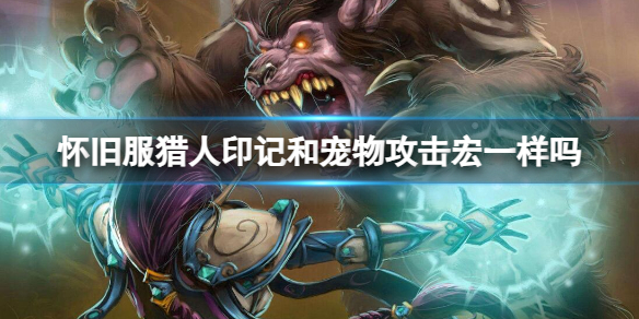 《魔兽世界》怀旧服猎人印记和宠物攻击宏区别介绍