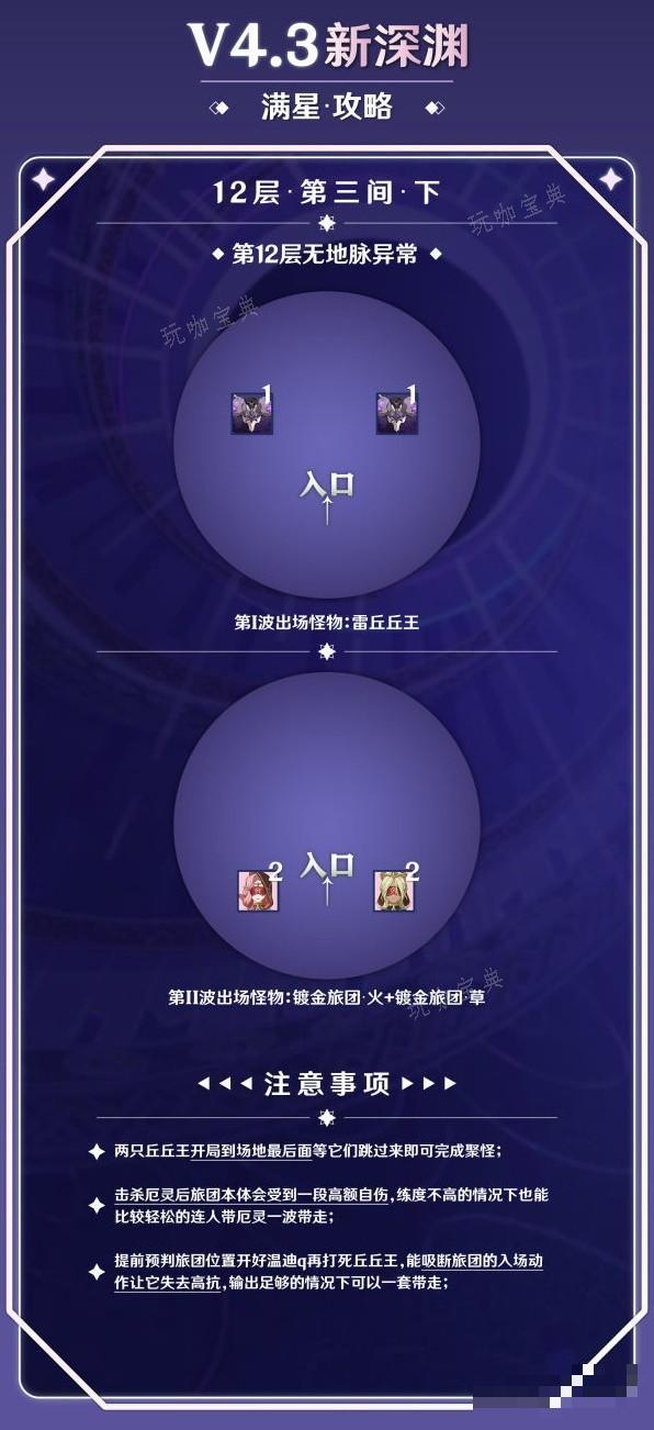 《原神》4.3版本深渊12层打法心得