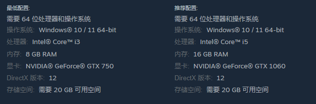 《圣血传说》配置要求介绍
