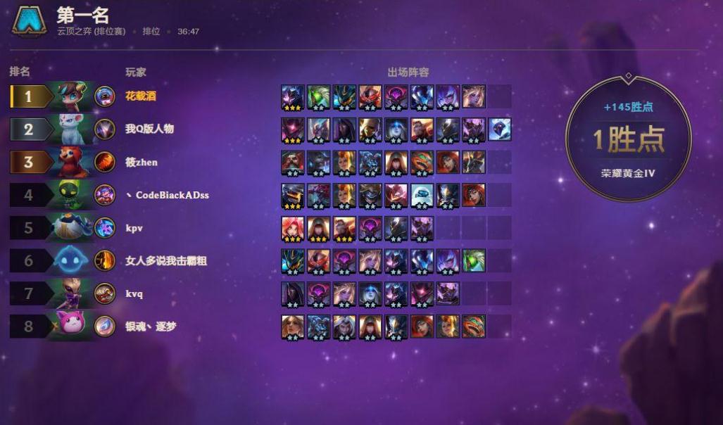云顶之弈定级赛最高什么段位