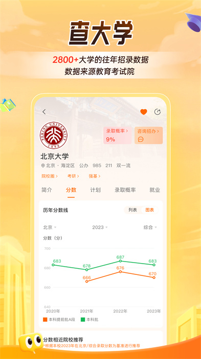 掌上高考志愿填报(估分选大学)app v3.9.1 安卓免费版