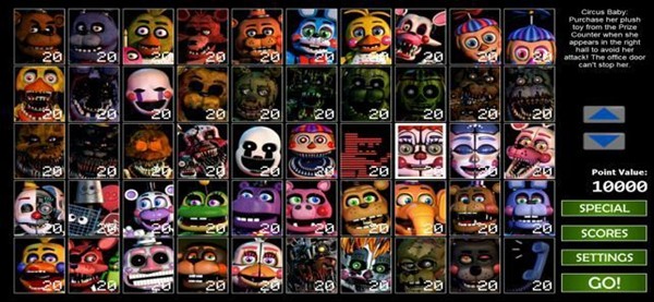 终极自定义夜隐藏角色 (Ultimate Custom Night)最新版v1.0.5