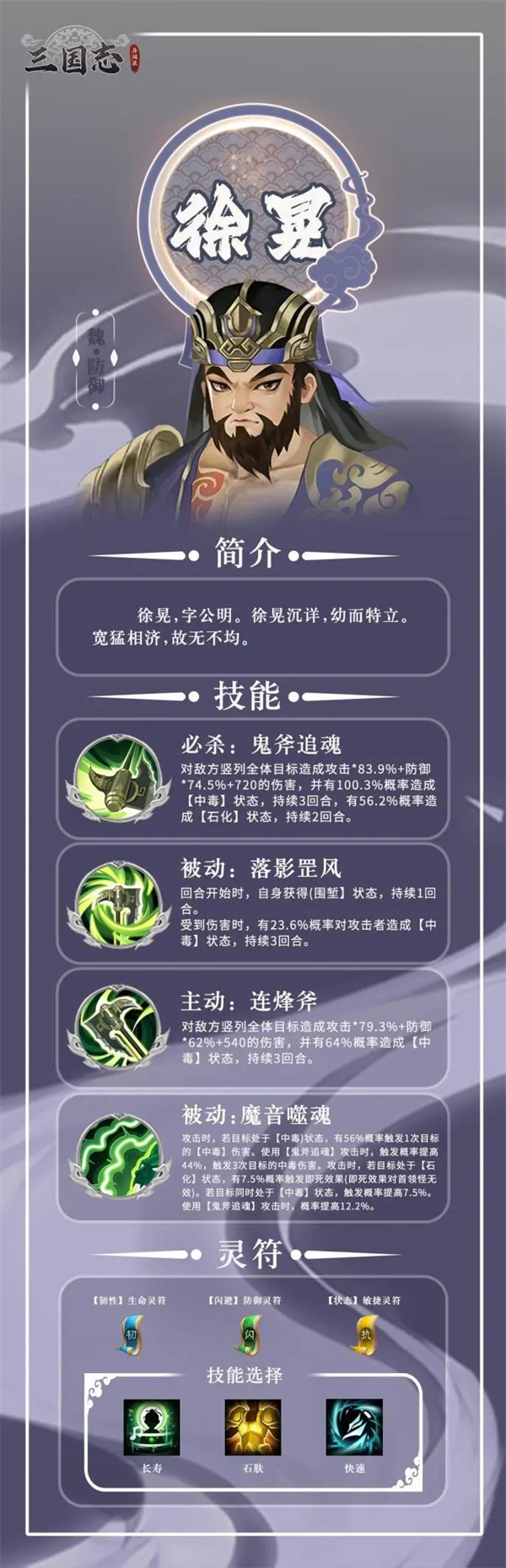 三国志异闻录徐晃获取及培养攻略