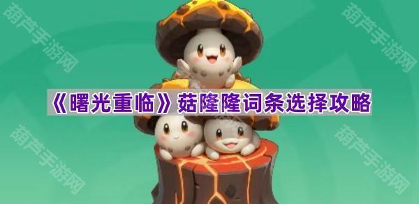 《曙光重临》菇隆隆词条选择攻略