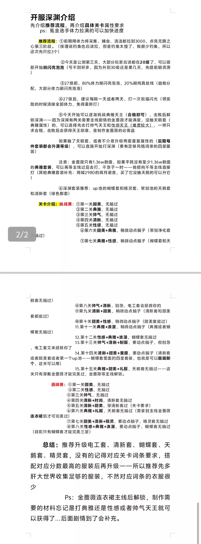 《无限暖暖》开服深渊有哪些