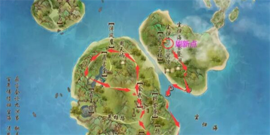 剑网3鲲鹏岛刷马点在哪 剑网3鲲鹏岛刷马点位置攻略