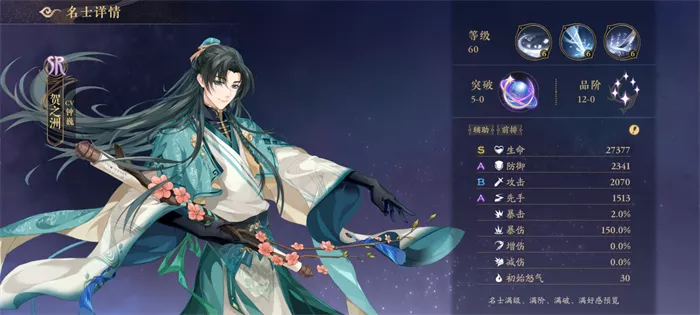 《花亦山心之月》贺之洲角色介绍
