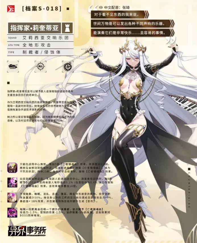《异界事务所》制裁者莉奎蒂亚技能好么
