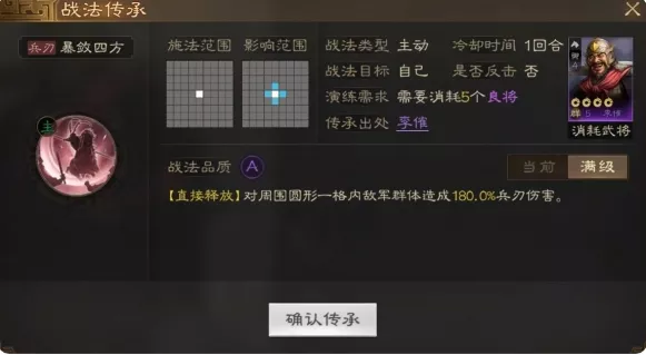 《三国志战棋版》暴敛四方战法如何