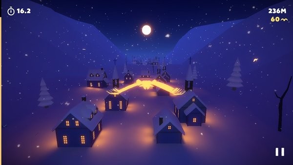雪夜飞行