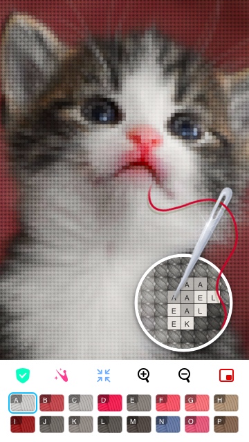 十字绣手Cross-stitch hand