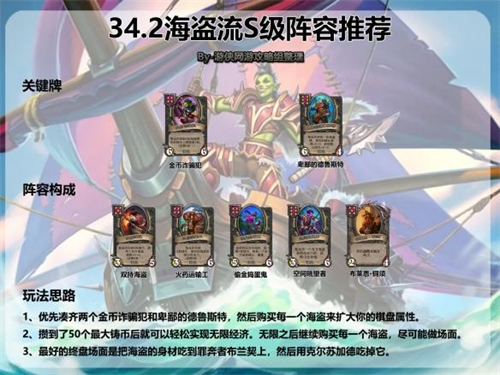 炉石传说酒馆战棋海盗流阵容怎么搭配 炉石传说酒馆战棋海盗流阵容搭配攻略