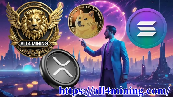 SOL、XRP、DOGE持有者纷纷涌入ALL4 Mining云挖矿，每日收益高达23,000美元
