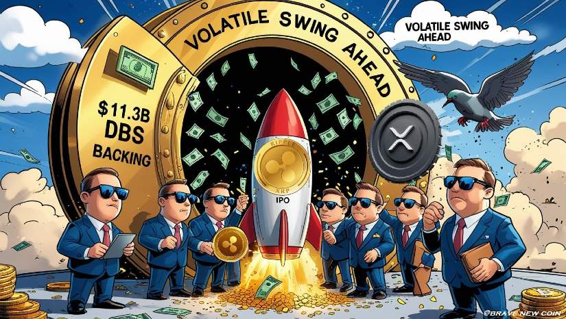 今日瑞波新闻：在DBS支持下瑞波有望2026年实现113亿美元IPO估值，XRP或将迎来剧烈波动