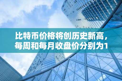 比特币价格将创历史新高，每周和每月收盘价分别为10.9万美元-第1张图片-