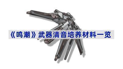 鸣潮武器清音培养材料是什么-武器清音培养材料一览