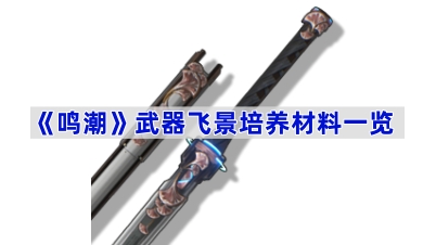 鸣潮武器飞景培养材料是什么-武器飞景培养材料一览